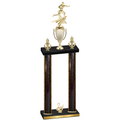 Double Black Glacier Second Place Flag Football Trophy
