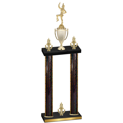 Double Black Glacier Victory Majorette Trophy