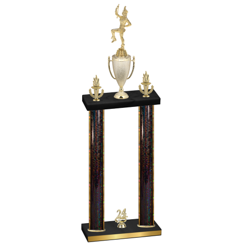Double Black Glacier Year Majorette Trophy