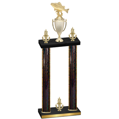 Double Black Glacier Victory Fishing Trophy