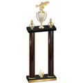 Double Black Glacier Fourth Place Fishing Trophy
