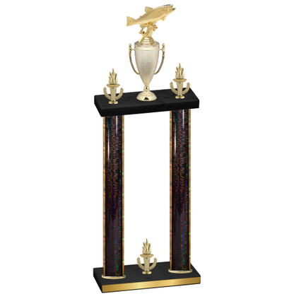 Double Black Glacier Victory Fishing Trophy