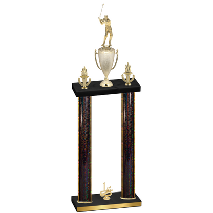Double Black Glacier First Place Golf Trophy