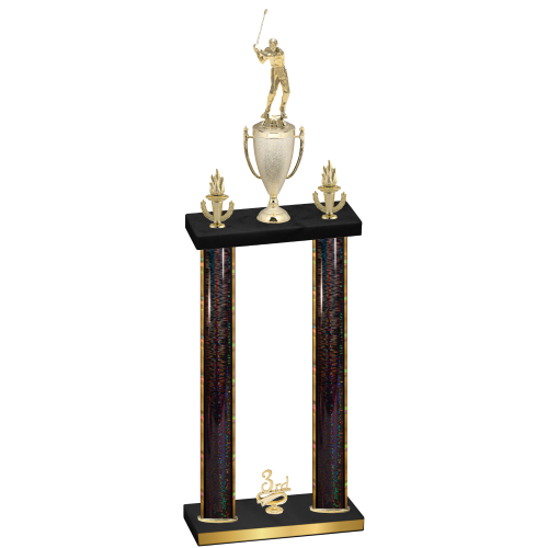 Double Black Glacier Third Place Golf Trophy