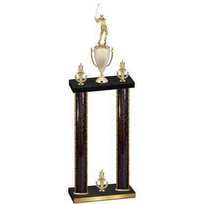 Double Black Glacier Victory Golf Trophy