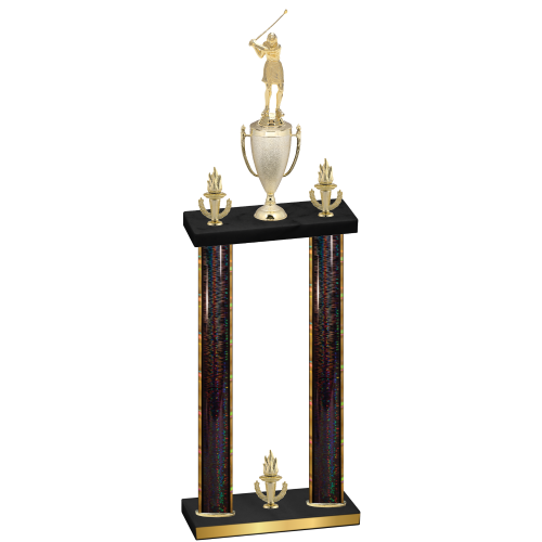 Double Black Glacier Victory Golf Trophy