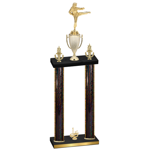 Double Black Glacier First Place Karate Trophy