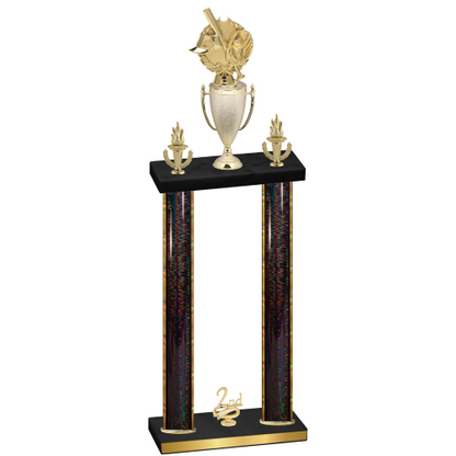 Double Black Glacier Second Place Baseball Trophy