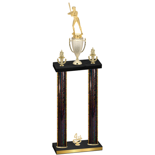 Double Black Glacier Fourth Place Softball Trophy