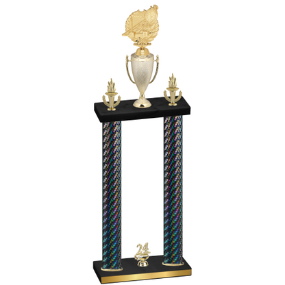 Double Black Carbon Fiber Year Swimming Trophy