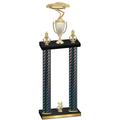 Double Black Carbon Fiber Year Cars Trophy