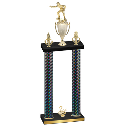 Double Black Carbon Fiber Second Place Shooter Trophy