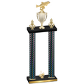 Double Black Carbon Fiber First Place Fishing Trophy