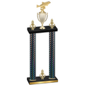 Double Black Carbon Fiber Victory Fishing Trophy
