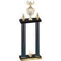 Double Black Carbon Fiber Second Place Academics Trophy