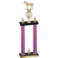 Double Pink Carbon Fiber Victory Horses Trophy