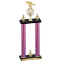 Double Pink Carbon Fiber Victory Fishing Trophy
