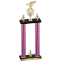 Double Pink Carbon Fiber Victory Fishing Trophy