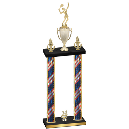 Double Flag USA Year Tennis Trophy