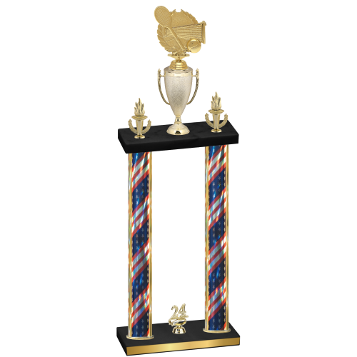 Double Flag USA Year Tennis Trophy