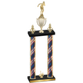 Double Flag USA First Place Tennis Trophy