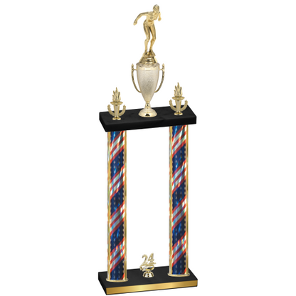 Double Flag USA Year Tennis Trophy