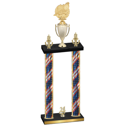 Double Flag USA Year Swimming Trophy