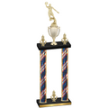 Double Flag USA Victory Basketball Trophy