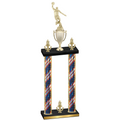 Double Flag USA Victory Basketball Trophy