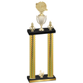 Double Gold Carbon Fiber Third Place Running Trophy