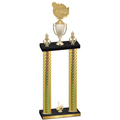 Double Gold Carbon Fiber First Place Tennis Trophy
