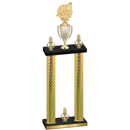 Double Gold Carbon Fiber Victory Swimming Trophy