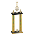 Double Gold Carbon Fiber Year Victory Trophy