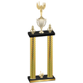 Double Gold Carbon Fiber First Place Victory Trophy