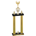 Double Gold Carbon Fiber Year Victory Trophy