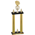Double Gold Carbon Fiber Victory Basketball Trophy