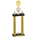 Double Gold Carbon Fiber Year Pickleball Trophy