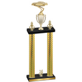 Double Gold Carbon Fiber Year Cars Trophy