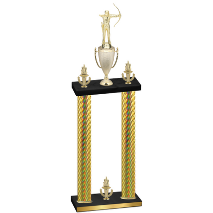 Double Gold Carbon Fiber Victory Archery Trophy