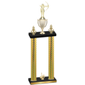 Double Gold Carbon Fiber First Place Archery Trophy