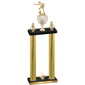 Double Gold Carbon Fiber First Place Shooter Trophy