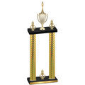 Double Gold Carbon Fiber Victory Chess Trophy