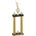 Double Gold Carbon Fiber Victory Basketball Trophy