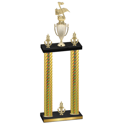 Double Gold Carbon Fiber Victory Music Trophy