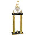 Double Gold Carbon Fiber Year Golf Trophy