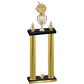 Double Gold Carbon Fiber First Place Baseball Trophy