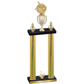 Double Gold Carbon Fiber Second Place Baseball Trophy