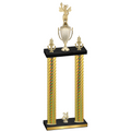 Double Gold Carbon Fiber Year Academics Trophy