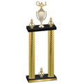 Double Gold Carbon Fiber Victory Academics Trophy