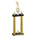 Double Gold Carbon Fiber Victory Softball Trophy